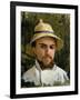 Self Portrait with Pith Helmet-Gustave Caillebotte-Framed Giclee Print