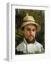 Self Portrait with Pith Helmet-Gustave Caillebotte-Framed Giclee Print