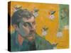 Self-Portrait with Portrait of Bernard, 'Les Mis‚rables'-Paul Gauguin-Stretched Canvas
