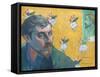 Self-Portrait with Portrait of Bernard (Les Miserables)-Paul Gauguin-Framed Stretched Canvas