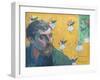 Self-Portrait with Portrait of Bernard (Les Miserables)-Paul Gauguin-Framed Giclee Print