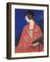 Self Portrait with Red Shawl-Elisabeth Chaplin-Framed Giclee Print