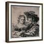 Self-Portrait with Saskia, 1636-Rembrandt van Rijn-Framed Giclee Print