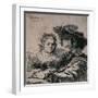 Self-Portrait with Saskia, 1636-Rembrandt van Rijn-Framed Giclee Print