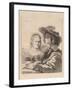 Self Portrait with Saskia, 1636-Rembrandt van Rijn-Framed Giclee Print