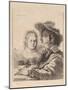 Self Portrait with Saskia, 1636-Rembrandt van Rijn-Mounted Giclee Print