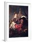 Self-Portrait with Saskia-Rembrandt van Rijn-Framed Art Print