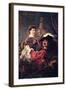 Self-Portrait with Saskia-Rembrandt van Rijn-Framed Art Print