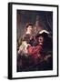 Self-Portrait with Saskia-Rembrandt van Rijn-Framed Art Print