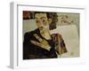 Self-Portrait with Spread Fingers, 1911-Egon Schiele-Framed Giclee Print