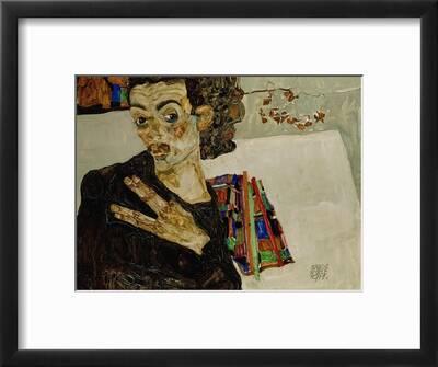 Self-Portrait with Spread Fingers, 1911' Giclee Print - Egon Schiele |  AllPosters.com