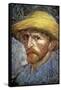 Self Portrait with Straw Hat, 1887-Vincent van Gogh-Framed Stretched Canvas