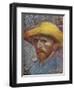 'Self Portrait with Straw Hat', 1887-Vincent van Gogh-Framed Giclee Print