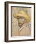 Self Portrait with Straw Hat, 1887-Vincent van Gogh-Framed Giclee Print