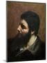 Self Portrait with Striped Collar-Gustave Courbet-Mounted Giclee Print