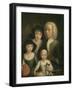 Self-Portrait with Suzanna Van Bommel and Two Daughters-Hendrik Spilman-Framed Giclee Print