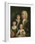 Self-Portrait with Suzanna Van Bommel and Two Daughters-Hendrik Spilman-Framed Giclee Print