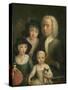 Self-Portrait with Suzanna Van Bommel and Two Daughters-Hendrik Spilman-Stretched Canvas