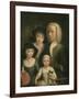 Self-Portrait with Suzanna Van Bommel and Two Daughters-Hendrik Spilman-Framed Giclee Print