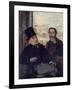 Self-Portrait with the Painter Evariste De Valernes by Edgar Degas-null-Framed Giclee Print