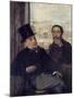 Self-Portrait with the Painter Evariste De Valernes by Edgar Degas-null-Mounted Giclee Print