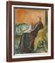 Self Portrait With The Spanish Flu-Edvard Munch-Framed Premium Giclee Print