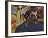 Self Portrait with the Yellow Christ, 1889-Paul Gauguin-Framed Giclee Print