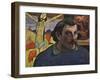 Self Portrait with the Yellow Christ, 1889-Paul Gauguin-Framed Giclee Print