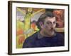 Self Portrait with the Yellow Christ, 1889-Paul Gauguin-Framed Giclee Print