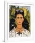 Self-Portrait with Thorn Necklace and Hummingbird, c.1940-Frida Kahlo-Framed Art Print