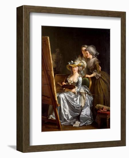 Self-portrait with Two Pupils, 1785-Adelaide Labille-Guiard-Framed Giclee Print