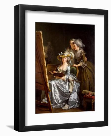 Self-portrait with Two Pupils, 1785-Adelaide Labille-Guiard-Framed Giclee Print
