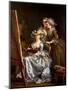 Self-portrait with Two Pupils, 1785-Adelaide Labille-Guiard-Mounted Giclee Print