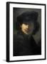 Self-Portrait with Velvet Beret and Furred Mantel, 1634, by Rembrandt (1606-1669)-Rembrandt van Rijn-Framed Giclee Print