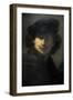 Self-Portrait with Velvet Beret and Furred Mantel, 1634, by Rembrandt (1606-1669)-Rembrandt van Rijn-Framed Giclee Print