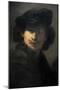 Self-Portrait with Velvet Beret and Furred Mantel, 1634, by Rembrandt (1606-1669)-Rembrandt van Rijn-Mounted Giclee Print