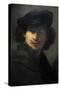 Self-Portrait with Velvet Beret and Furred Mantel, 1634, by Rembrandt (1606-1669)-Rembrandt van Rijn-Stretched Canvas