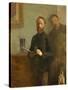 Self-Portrait with Waroquy, 1889-Edouard Vuillard-Stretched Canvas