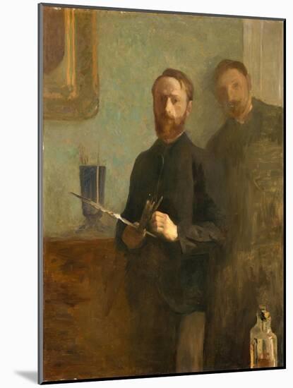 Self-Portrait with Waroquy, 1889-Edouard Vuillard-Mounted Giclee Print