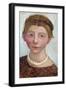 Self-Portrait with White Pearl Necklace, 1906-Paula Modersohn-Becker-Framed Giclee Print