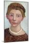 Self-Portrait with White Pearl Necklace, 1906-Paula Modersohn-Becker-Mounted Giclee Print