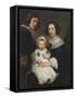 Self Portrait with Wife Catherine De Hemerlaer and Son Jan Erasmus Quellinus, 1635-36-Erasmus Quellinus-Framed Stretched Canvas