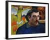 Self-Portrait with Yellow Christ, 1890-1891-Paul Gauguin-Framed Giclee Print