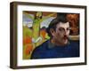 Self-Portrait with Yellow Christ, 1890-1891-Paul Gauguin-Framed Giclee Print