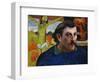 Self-Portrait with Yellow Christ, 1890-1891-Paul Gauguin-Framed Giclee Print
