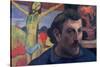 Self Portrait with Yellow Christ-Paul Gauguin-Stretched Canvas