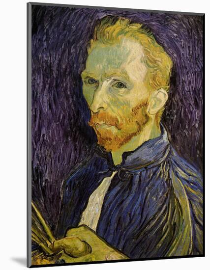 Self-Portrait-Vincent van Gogh-Mounted Art Print