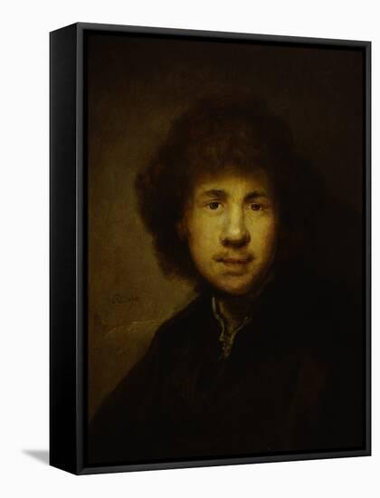 Self-Portrait-Rembrandt van Rijn-Framed Stretched Canvas