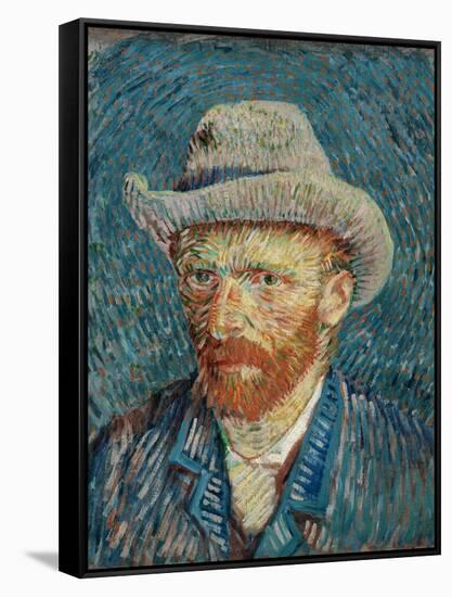 Self Portrait-Vincent van Gogh-Framed Stretched Canvas