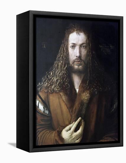 Self Portrait-Albrecht Dürer-Framed Stretched Canvas